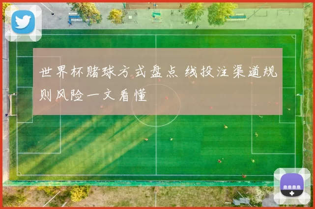 世界杯赌球方式盘点 线投注渠道规则风险一文看懂